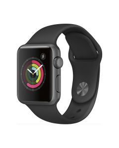 Apple Watch Series 2 38mm Space Gray Aluminum Case (Black Sport Band)